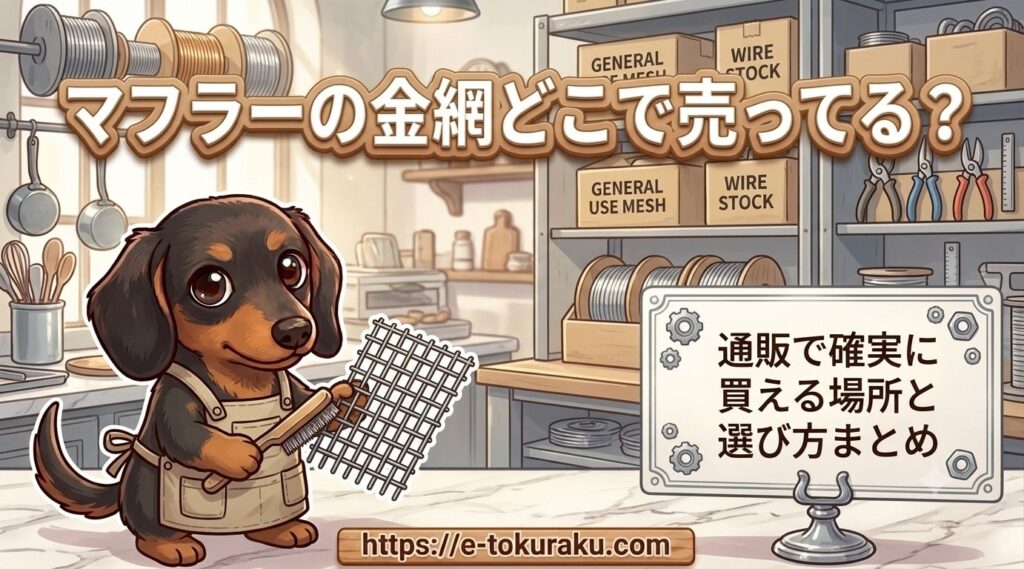 マフラー金網 どこで売ってる