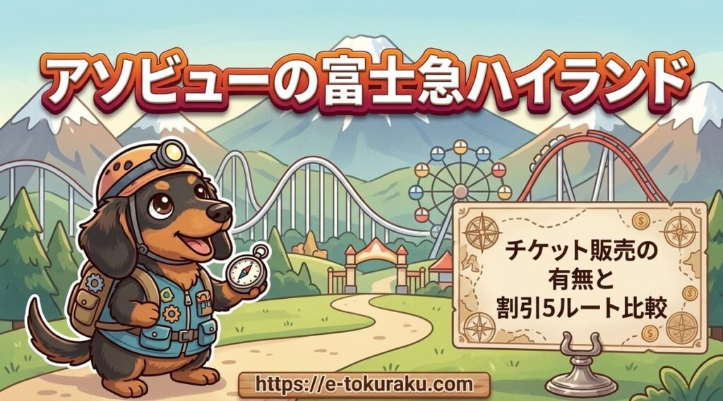 【アソビューの富士急ハイランド】チケット販売の有無と割引5ルート比較