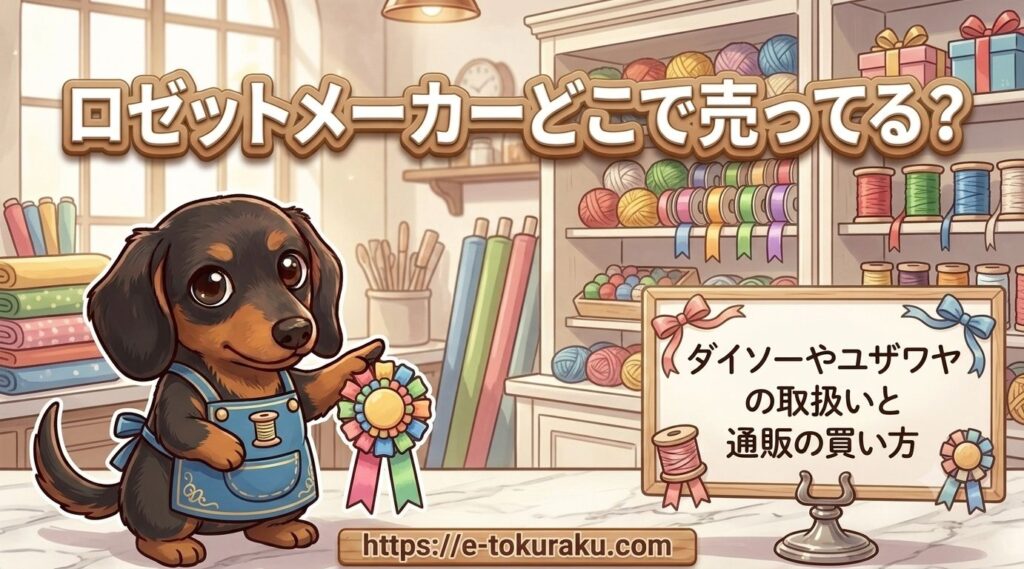 ロゼットメーカー どこで売ってる