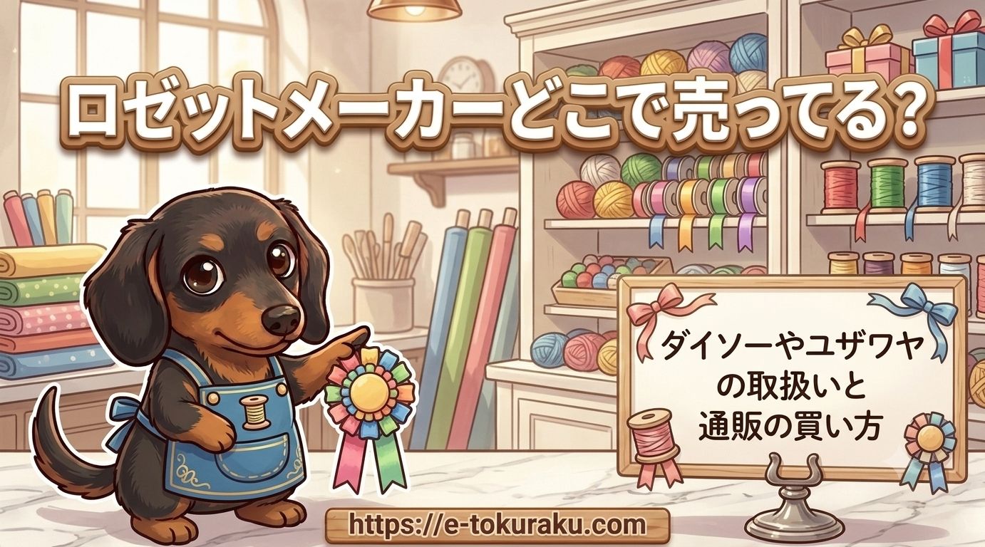 ロゼットメーカー どこで売ってる