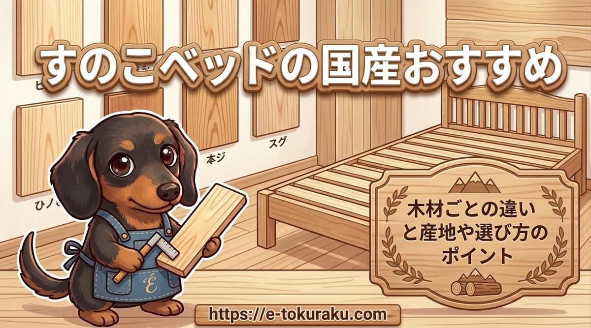 【すのこベッドの国産おすすめ】木材ごとの違いと産地や選び方のポイント