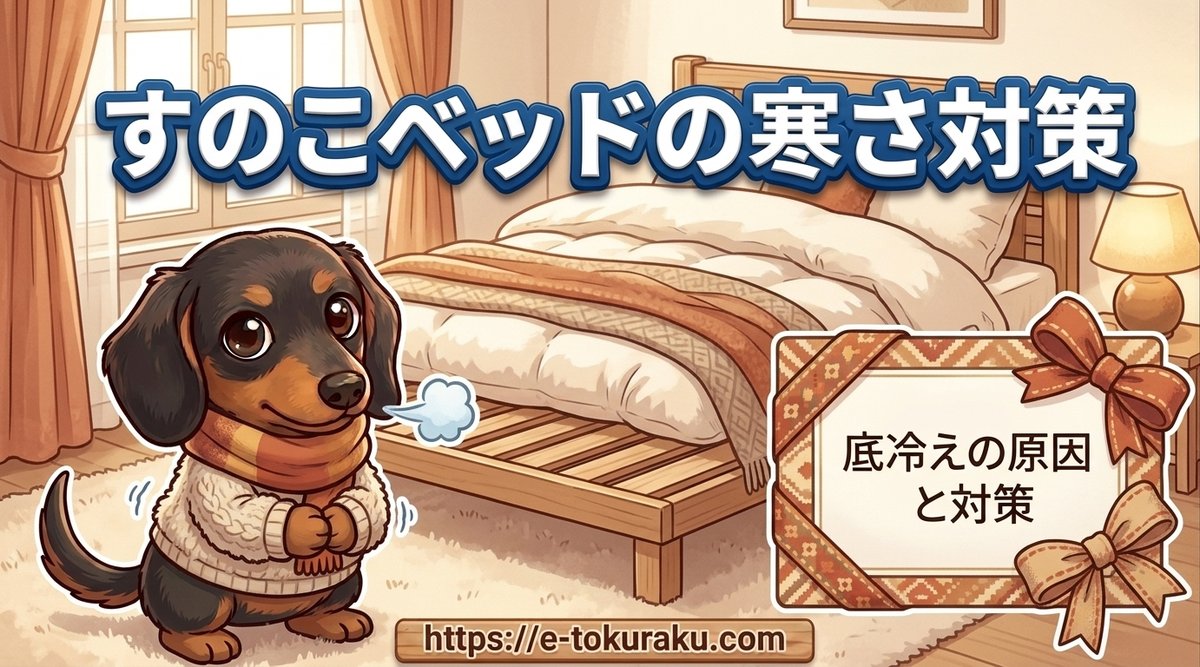 【すのこベッドの寒さ対策】底冷えの原因と敷く順番や断熱シートの位置