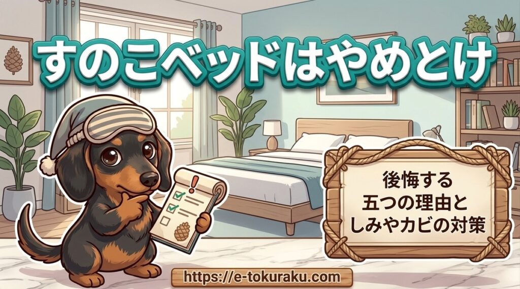 【すのこベッドはやめとけ】後悔する五つの理由ときしみやカビの対策