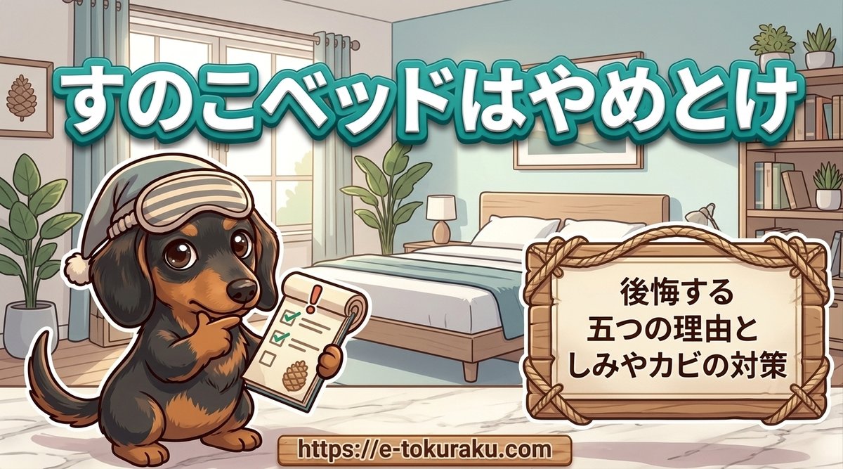 【すのこベッドはやめとけ】後悔する五つの理由ときしみやカビの対策
