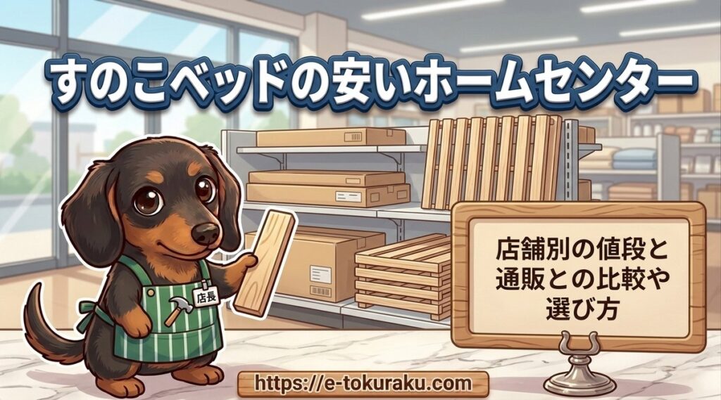 【すのこベッドの安いホームセンター】店舗別の値段と通販との比較や選び方