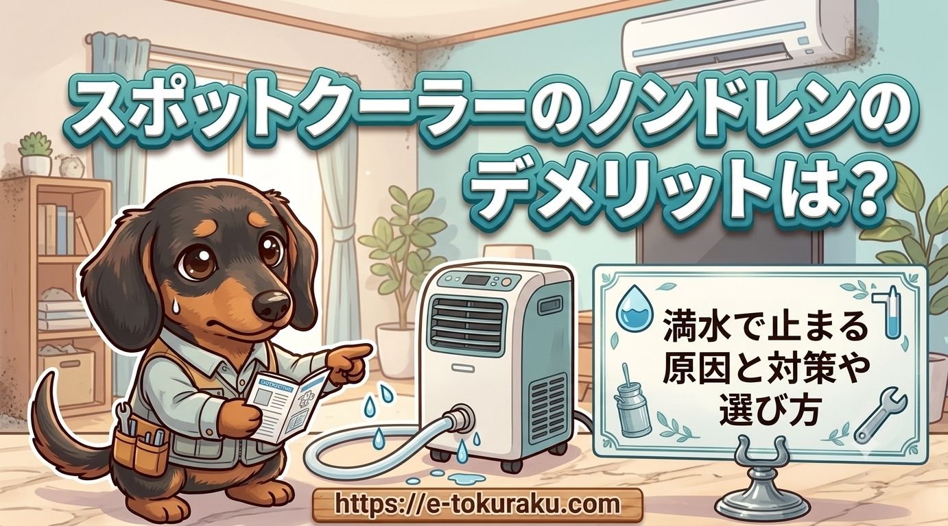 スポットクーラー ノンドレン デメリット