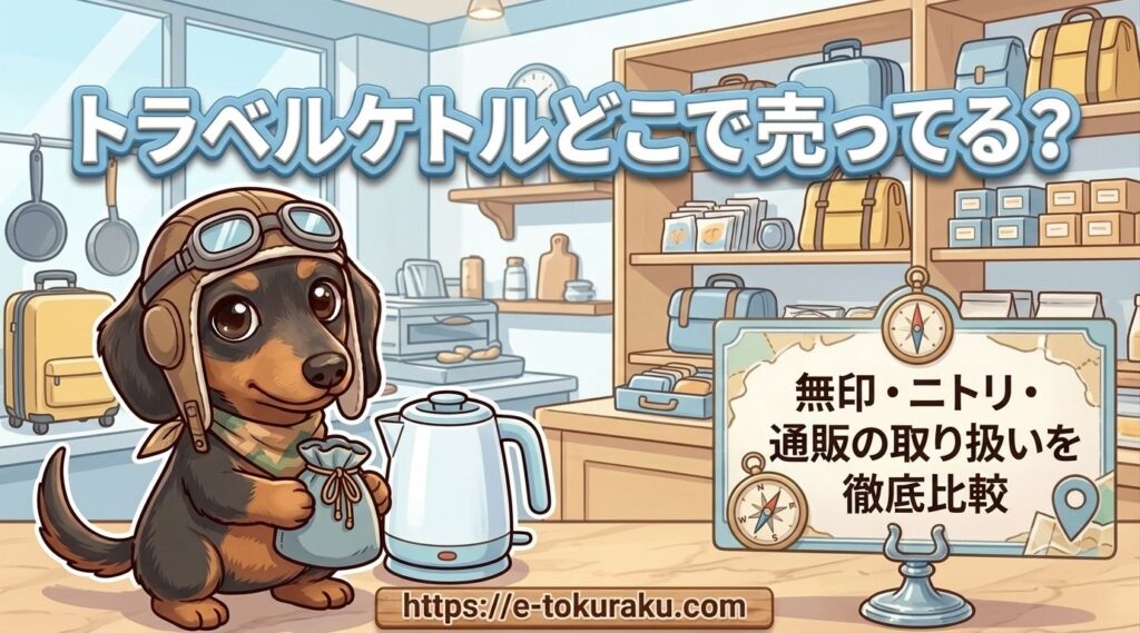 トラベルケトル どこで売ってる