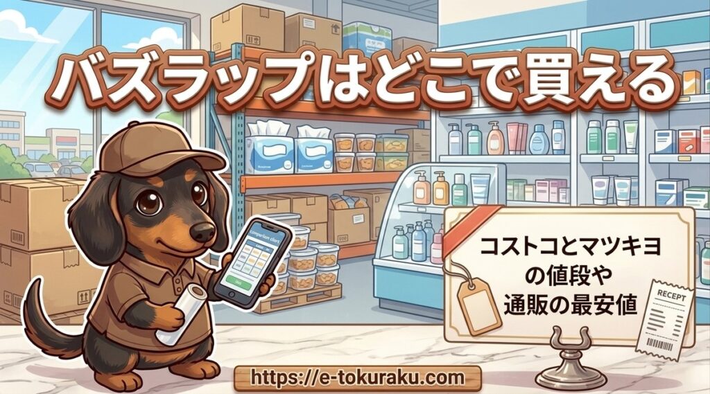 【バズラップはどこで買える?】コストコとマツキヨの値段や通販の最安値