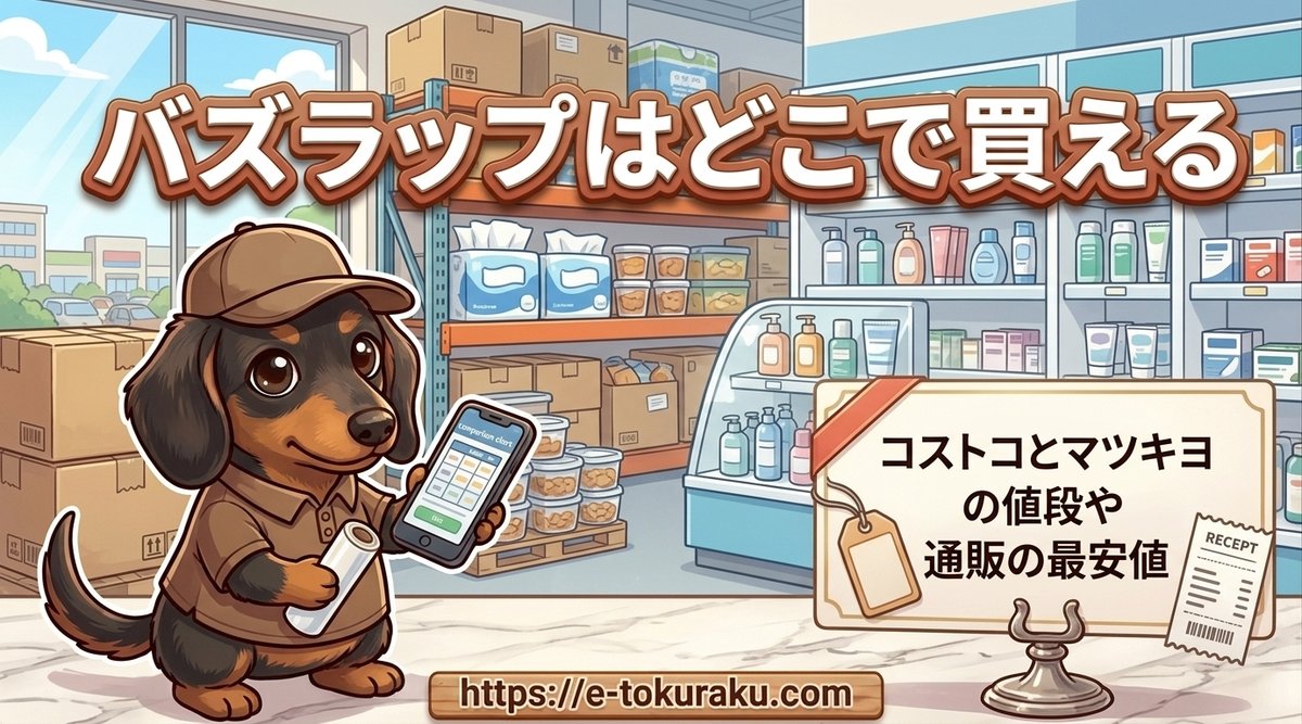 【バズラップはどこで買える?】コストコとマツキヨの値段や通販の最安値