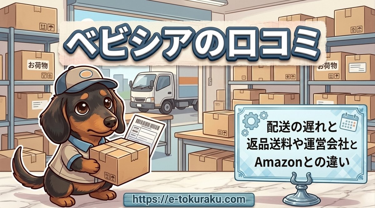 【ベビシアの口コミ】配送の遅れと返品送料や運営会社とAmazonとの違い
