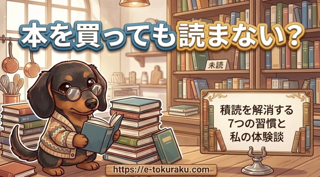 【本を買っても読まない？】積読を解消する7つの習慣と私の体験談