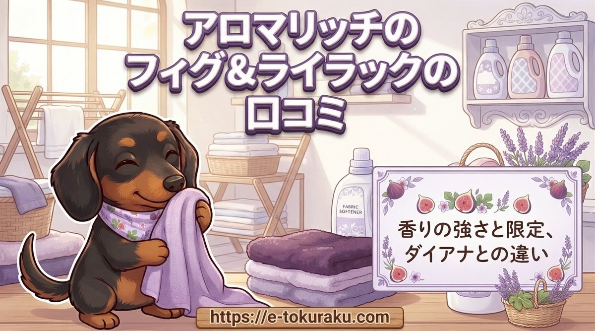 【アロマリッチのフィグ&ライラックの口コミ】香りの強さと限定、ダイアナとの違い