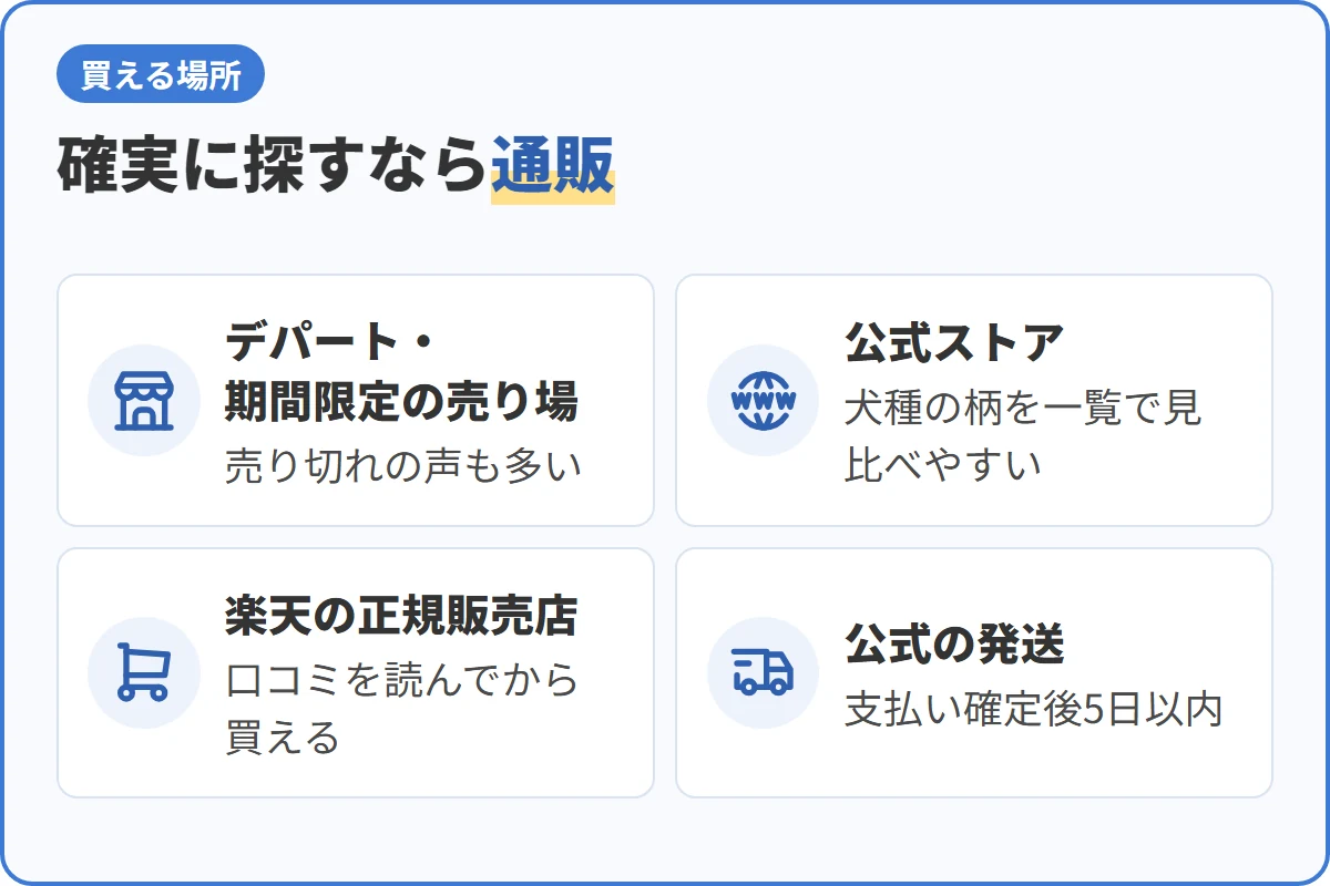確実に探すなら通販