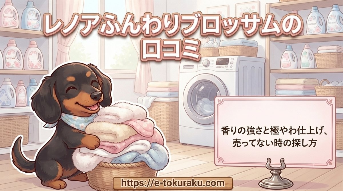 【レノアふんわりブロッサムの口コミ】香りの強さと極やわ仕上げ、売ってない時の探し方